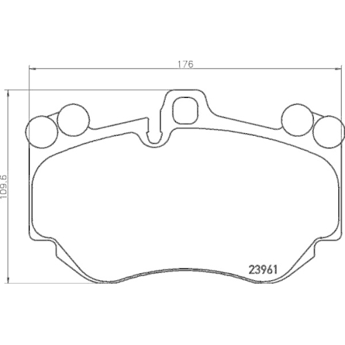 HELLA Bremsbelagsatz, Scheibenbremse 8DB 355 011-011