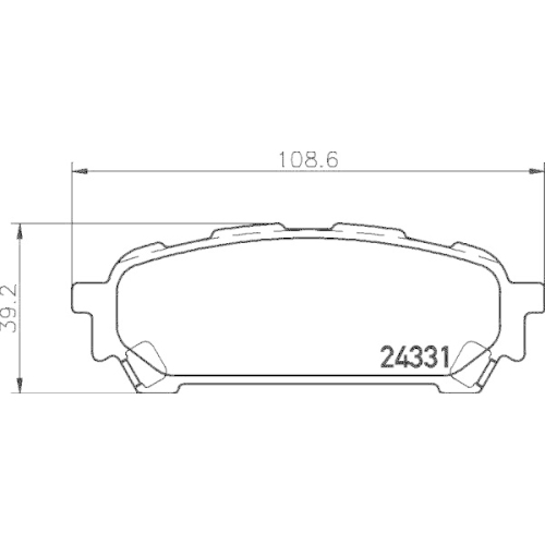 HELLA Bremsbelagsatz, Scheibenbremse 8DB 355 012-311