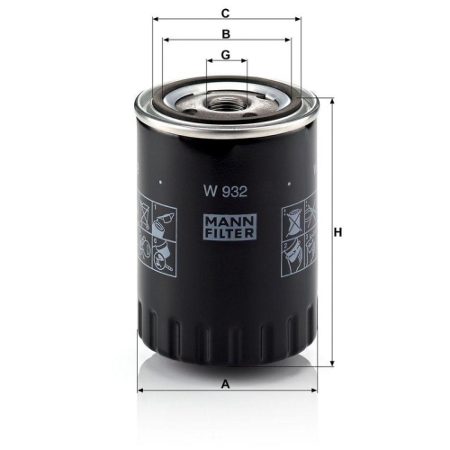 MANN-FILTER &Ouml;lfilter W 932
