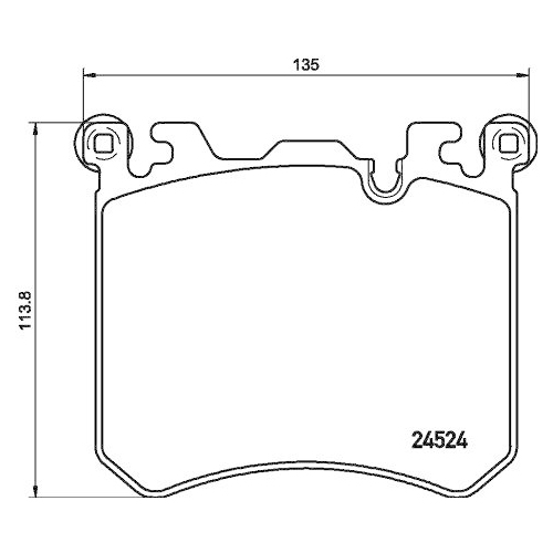 HELLA Bremsbelagsatz, Scheibenbremse 8DB 355 020-431