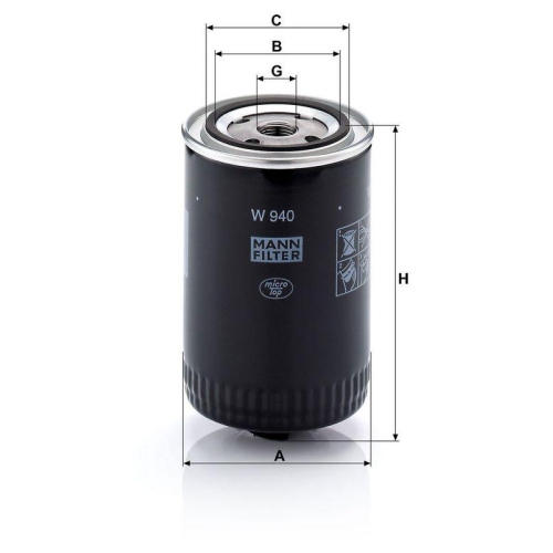 MANN-FILTER &Ouml;lfilter W 940