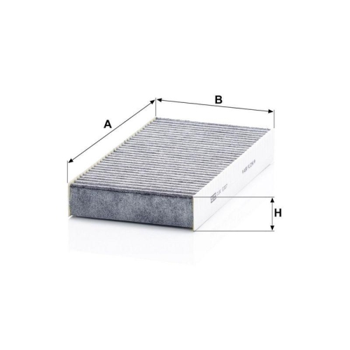 MANN-FILTER Filter, Innenraumluft CUK 2327-2