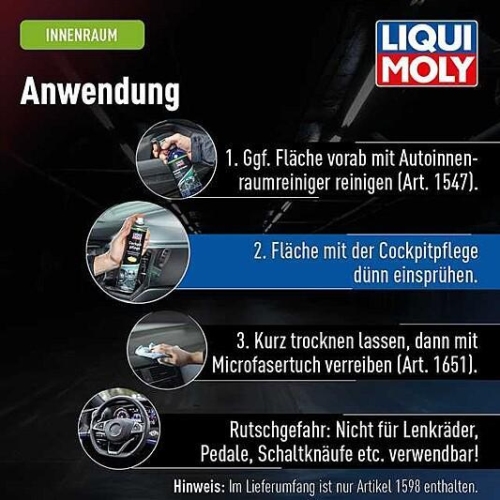 Cockpitpflege Citrus Duft Cockpit Reiniger 300 ml LIQUI MOLY 1599