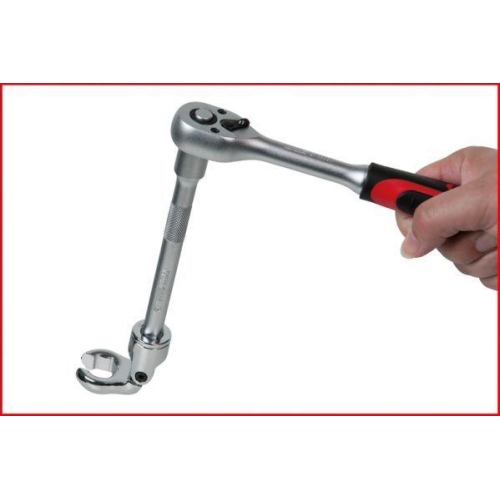 3/8 Zoll Gelenk-Ringschl&uuml;ssel-Stecknuss-Satz (offen), 7-tlg KS TOOLS 911.1710