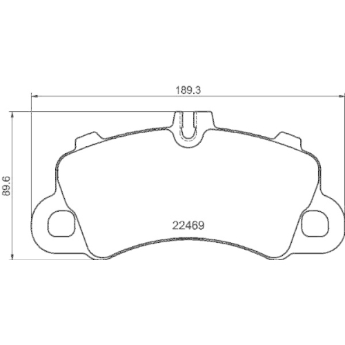 HELLA Bremsbelagsatz, Scheibenbremse 8DB 355 039-101