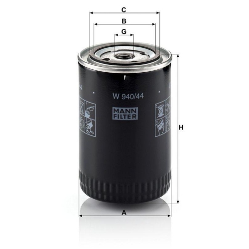 MANN-FILTER &Ouml;lfilter W 940/44