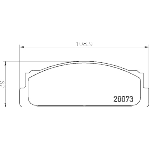 HELLA Bremsbelagsatz, Scheibenbremse 8DB 355 007-111
