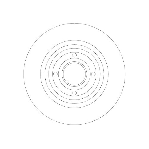 TRW Bremsscheibe TRW SINGLE DF4414BS