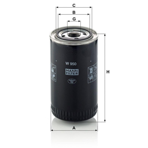 MANN-FILTER &Ouml;lfilter W 950