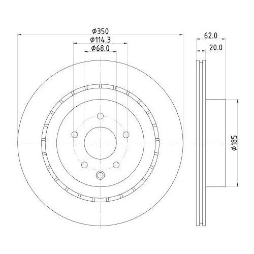 HELLA Bremsscheibe PRO 8DD 355 122-261