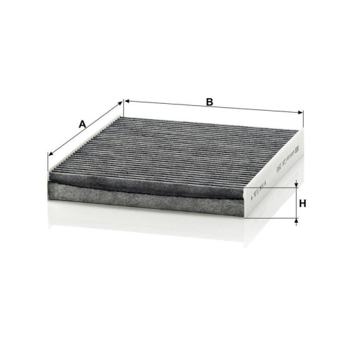 MANN-FILTER Filter, Innenraumluft CUK 2545