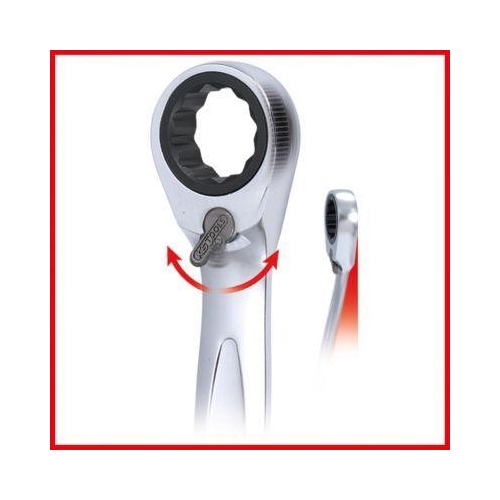 GEARplus RINGSTOP-Ratschenringmaulschl&uuml;ssel-Satz, abgewinkelt, 5-tlg KS TOOLS