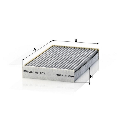MANN-FILTER Filter, Innenraumluft CUK 26 005