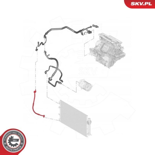 ESEN SKV Hochdruck-/Niederdruckleitung, Klimaanlage 54SKV628