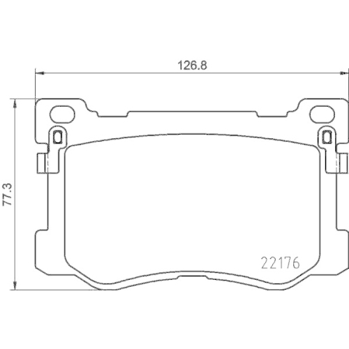 HELLA Bremsbelagsatz, Scheibenbremse 8DB 355 025-271