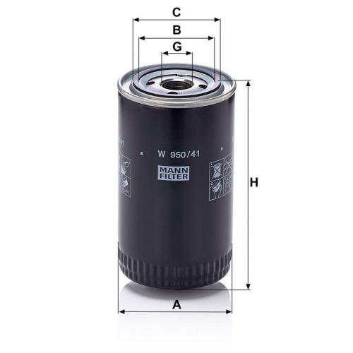 MANN-FILTER &Ouml;lfilter W 950/41