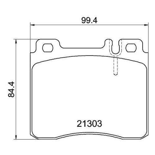 HELLA Bremsbelagsatz, Scheibenbremse 8DB 355 007-551