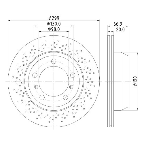 HELLA Bremsscheibe PRO 8DD 355 120-221
