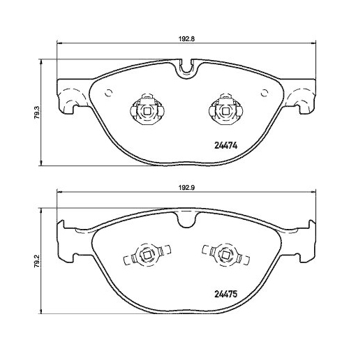 HELLA Bremsbelagsatz, Scheibenbremse 8DB 355 015-701