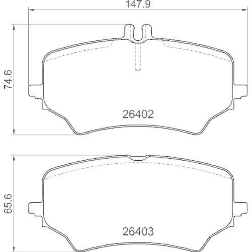 BREMBO Bremsbelagsatz, Scheibenbremse PRIME LINE P 50 176