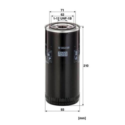 MANN-FILTER &Ouml;lfilter W 962/38