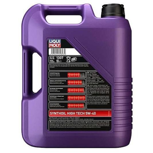 Liqui Moly Synthoil High Tech, 5W-40 Motoröl, 6-Liter Kanister, 1307+1306