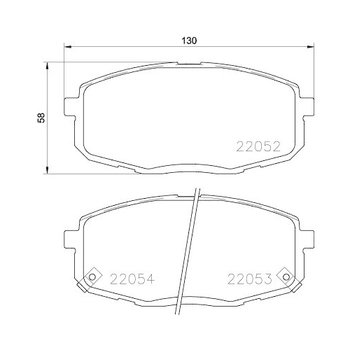 HELLA Bremsbelagsatz, Scheibenbremse 8DB 355 021-991