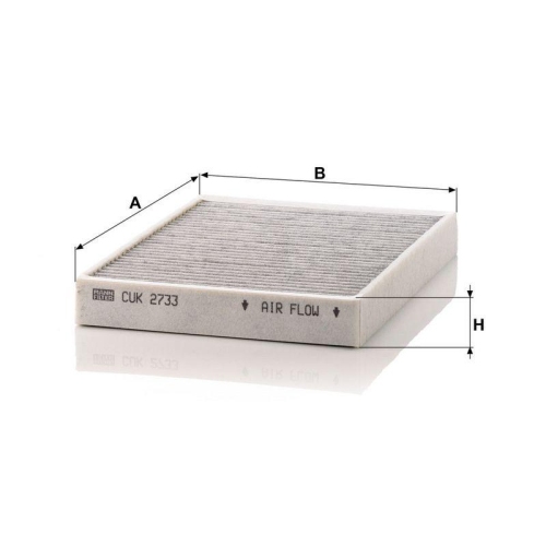 MANN-FILTER Filter, Innenraumluft CUK 2733