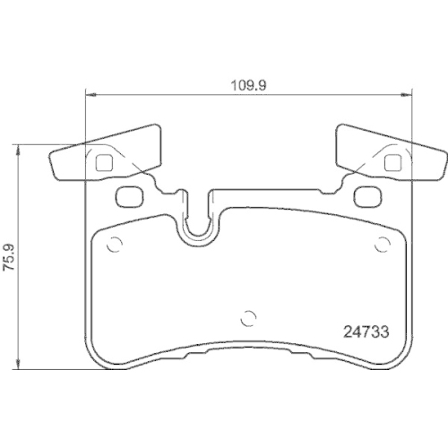 HELLA Bremsbelagsatz, Scheibenbremse 8DB 355 015-721