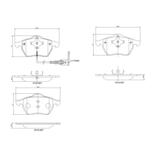 BREMBO Bremsbelagsatz, Scheibenbremse XTRA LINE P 85 045X