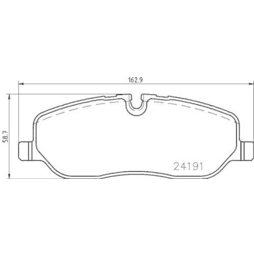 HELLA Bremsbelagsatz, Scheibenbremse 8DB 355 011-971