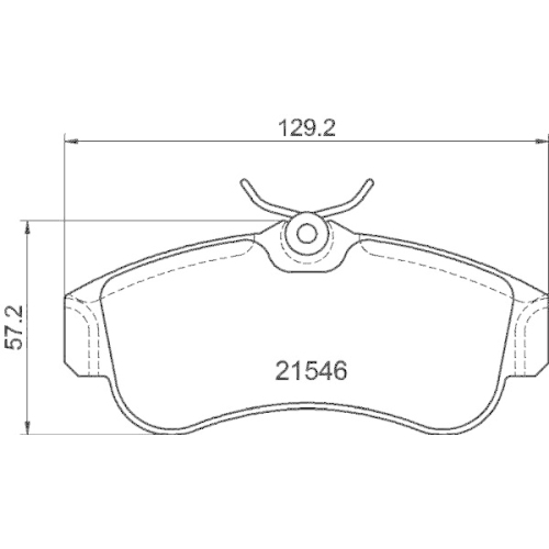 HELLA Bremsbelagsatz, Scheibenbremse 8DB 355 018-011