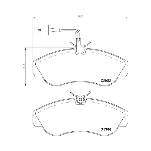 HELLA Bremsbelagsatz, Scheibenbremse 8DB 355 018-791
