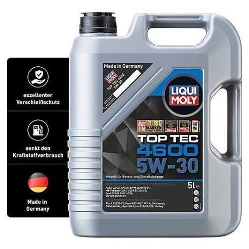 LIQUI MOLY Motoröl Top Tec 4600, 5W-30, 15-Liter 3 Kanister - Art.Nr. 3756
