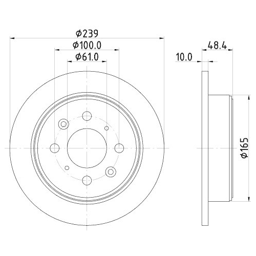 HELLA Bremsscheibe 8DD 355 103-111