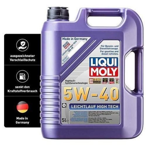 Liqui Moly Motoröl Leichtlauf High Tech, 5W-40, 15-Liter 3 Kanister - Art.Nr. 38