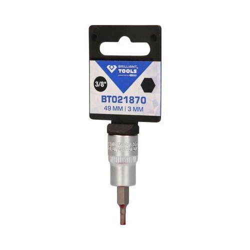 3/8 Zoll Innensechskant Bit-Stecknuss, 3 mm BRILLIANT TOOLS BT021870