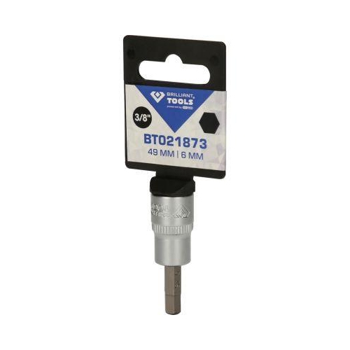 3/8 Zoll Innensechskant Bit-Stecknuss, 6 mm BRILLIANT TOOLS BT021873