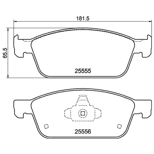 HELLA Bremsbelagsatz, Scheibenbremse 8DB 355 025-511