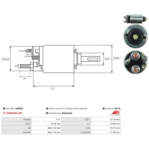 AS-PL Magnetschalter, Starter AS SS9020