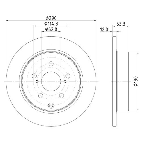 HELLA Bremsscheibe PRO 8DD 355 132-591