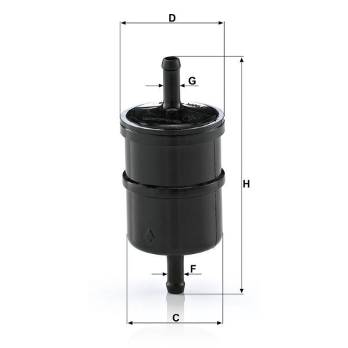 MANN-FILTER Kraftstofffilter WK 42/4 (10)