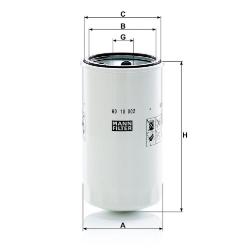 MANN-FILTER Filter, Arbeitshydraulik WD 10 002