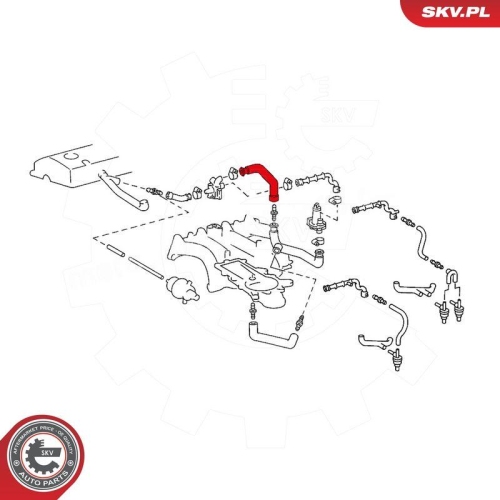 ESEN SKV Schlauch, Kurbelgeh&auml;useentl&uuml;ftung 31SKV114
