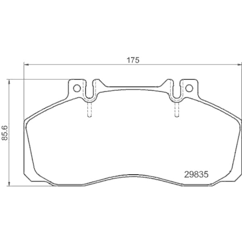 HELLA Bremsbelagsatz, Scheibenbremse 8DB 355 005-311