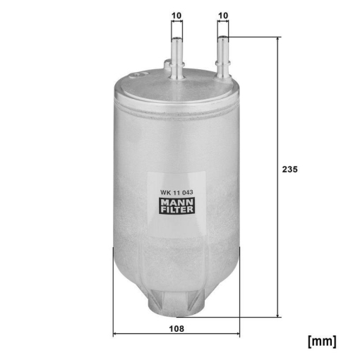 MANN-FILTER Kraftstofffilter WK 11 043