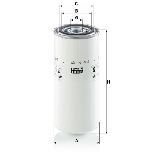 MANN-FILTER Filter, Arbeitshydraulik WD 10 005