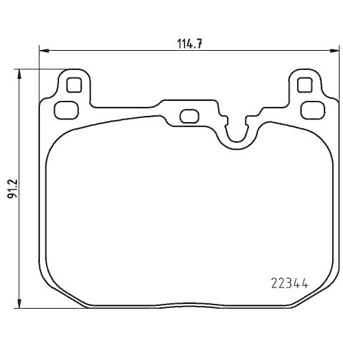 HELLA Bremsbelagsatz, Scheibenbremse 8DB 355 025-621
