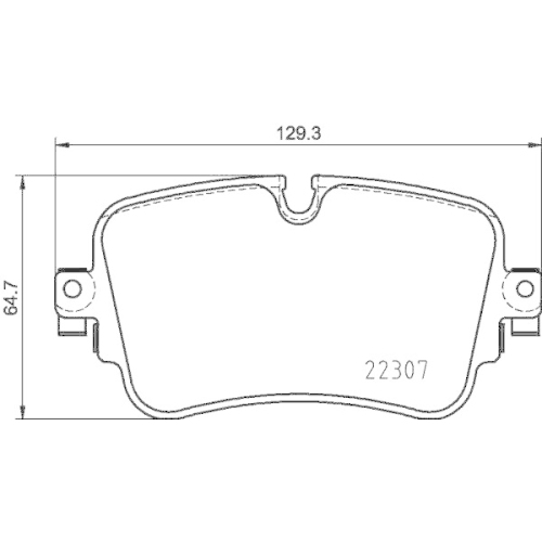 HELLA Bremsbelagsatz, Scheibenbremse 8DB 355 025-681