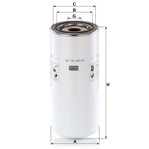 MANN-FILTER &Ouml;lfilter WD 13 145/18
